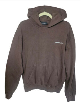 Talentless Hoodie Brown Coco Mocha Pullover Unisex Medium Good Condition